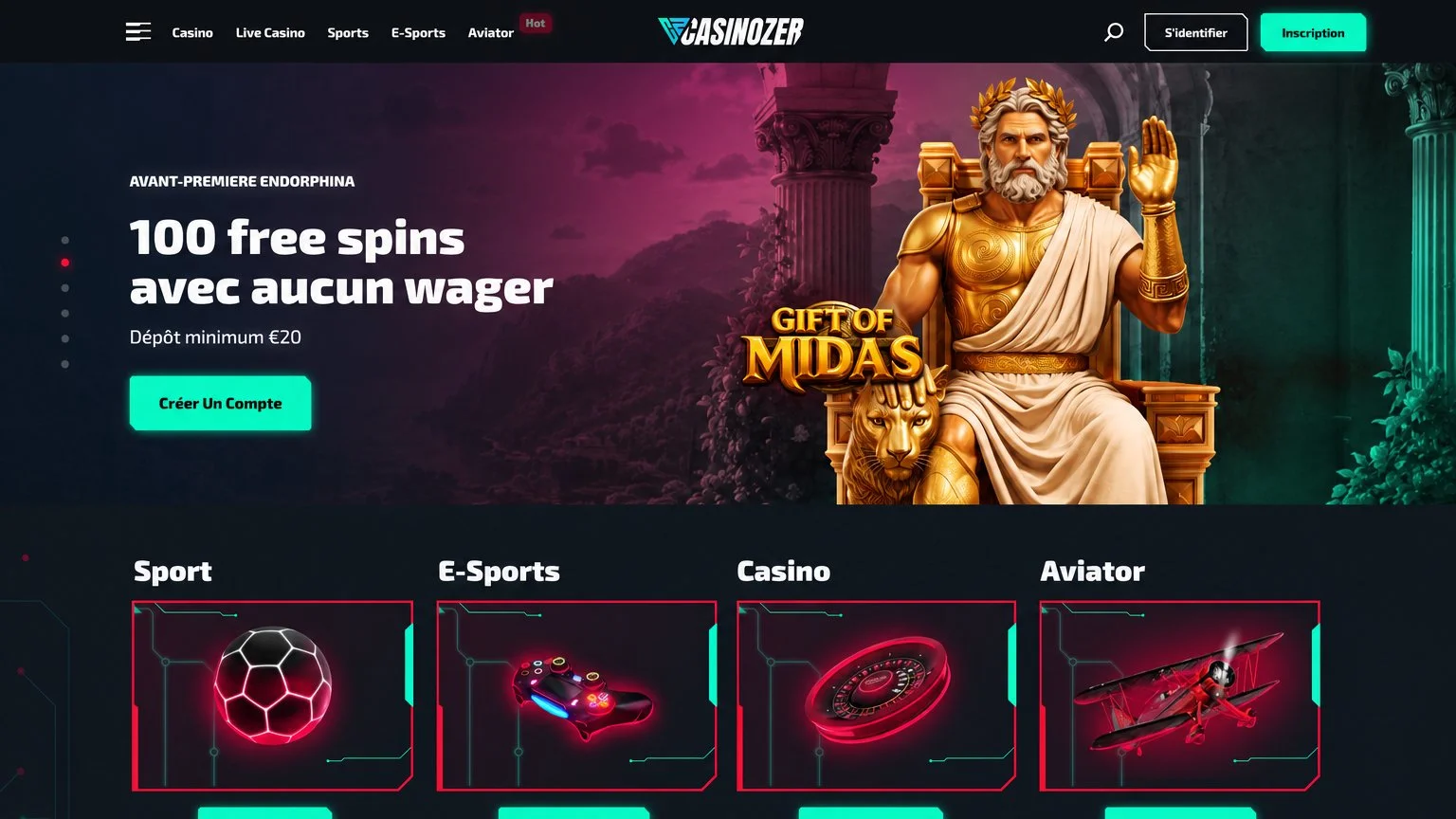 Télécharger Casinozer application